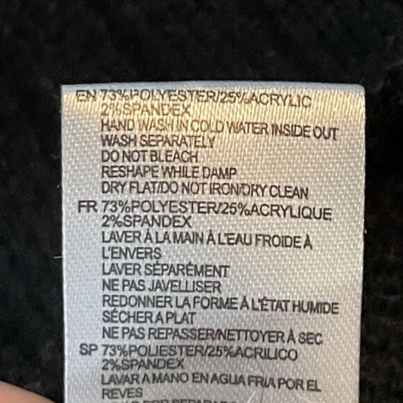 RD Style Evereve Zebra Print Cowl Neck Turtleneck Sweaters Black White Knit Long - Picture 8 of 8